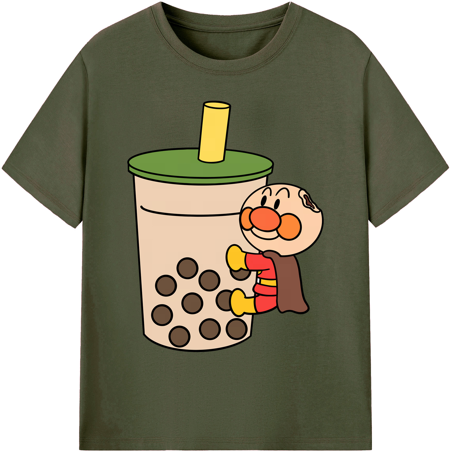 （画像用） アンパンマン Anpanman 綿100％ メンズ半袖Tシャツ｜肌触りやわらか＆通気性